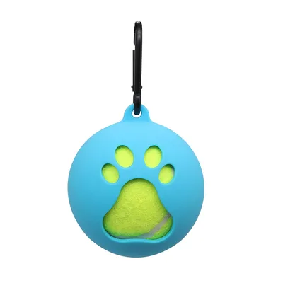 Tennis Bracket Portable Hands free Dog Walking Supplies Training Ball Sheath Sky Blue - Shop at LoveMi