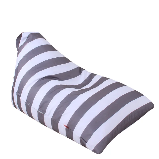 Plush Toy Storage Bag Children's Lazy Sofa Gray White Stripe - Shop at LoveMi