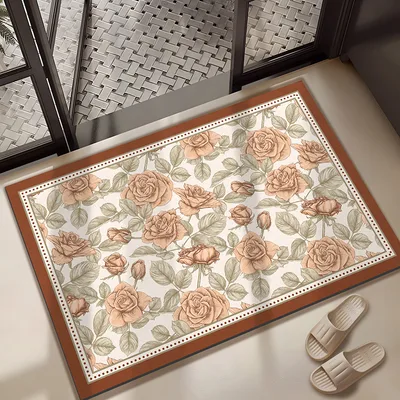 Diatomaceous Earth Absorbent Bath Mat Bathroom Anti slip Pad Greta - Shop at LoveMi