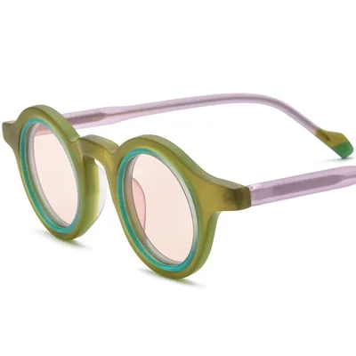Fashionable And Stylish Unisex Round Sunglasses Green - Shop at LoveMi