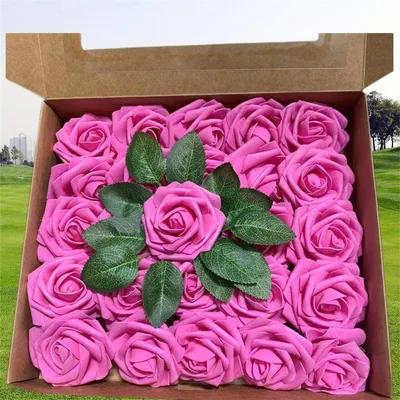 OPP Foam Rose Wedding Valentine's Day Rose Red - Shop at LoveMi