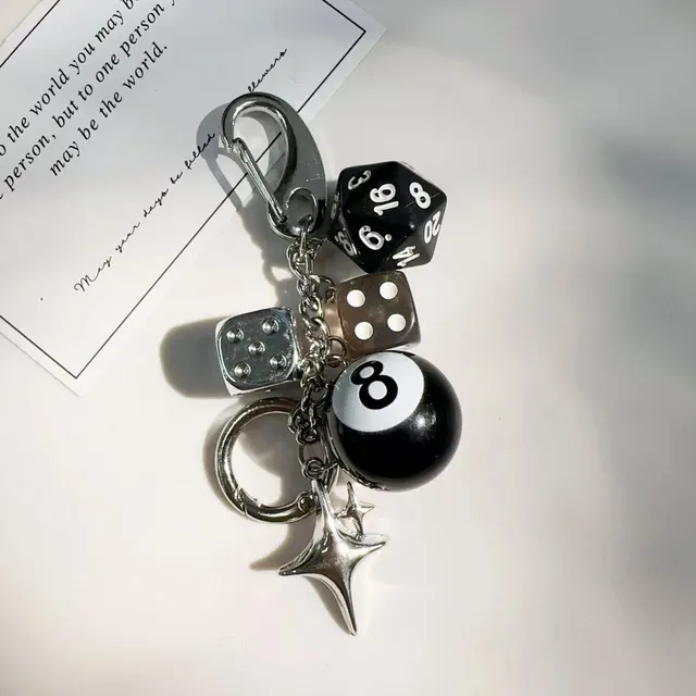 Classic Unique Dice Retro Design Personalized Phone Charm Keychain Gj0441 - Shop at LoveMi