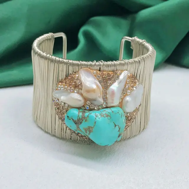 Female Versatile Design A Luxurious Baroque Bracelet Silver - Shop at LoveMi
