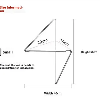 Minimalist Design Corner Clothes Hanger - Small Size50×40Cm