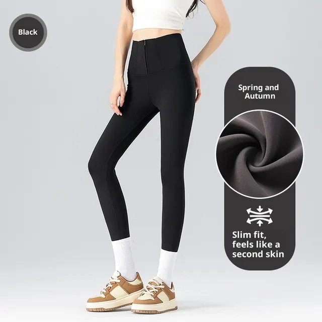 Women's Shark Pants For Autumn And Winter, Fleece lined And Thickened Black - Shop at LoveMi