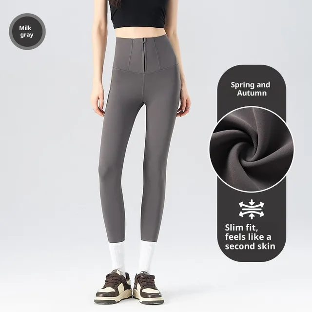 Women's Shark Pants For Autumn And Winter, Fleece lined And Thickened Gray - Shop at LoveMi