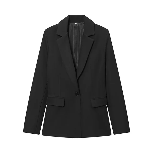 Slim fit Long sleeve Suit Jacket Flared Pants For Women Black Top - Shop at LoveMi