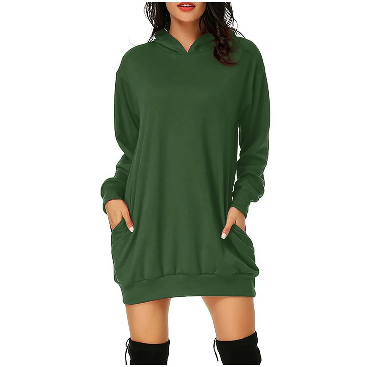 Ladies Gradient Digital Print Hooded Sweatshirt - Cd20240110517