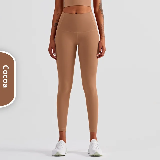 Naked Feeling Sports Yoga Fitness Pants Pocket High Waist Tight Cacao - Shop at LoveMi