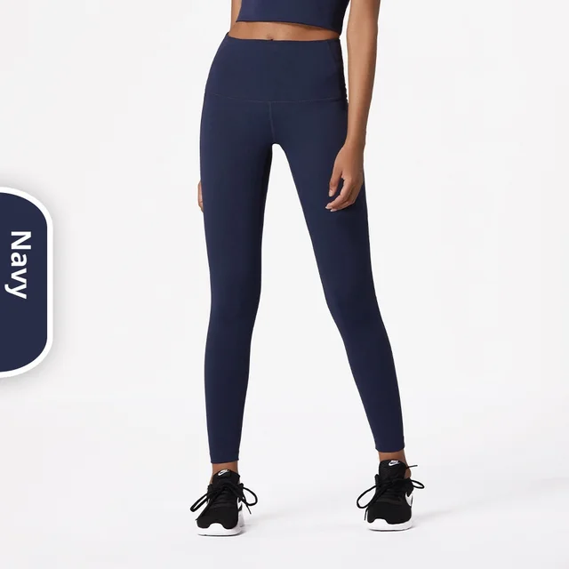 Naked Feeling Sports Yoga Fitness Pants Pocket High Waist Tight True Navy - Shop at LoveMi