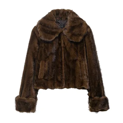 Women's Faux Fur Coat And Skirt Top - Shop at LoveMi