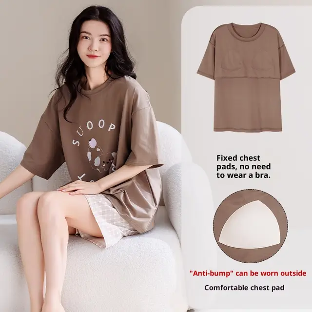 Cute Cartoon Homewear Set For Outwear Lmh6611 Style - Shop at LoveMi