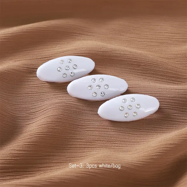 Plastic Colored Plum Blossom Shaped Safety Pin White 3 Pieces - Shop at LoveMi
