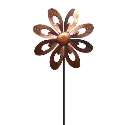 Windmill Retro Garden Plugin Decoration Red Copper Gold - Shop at LoveMi