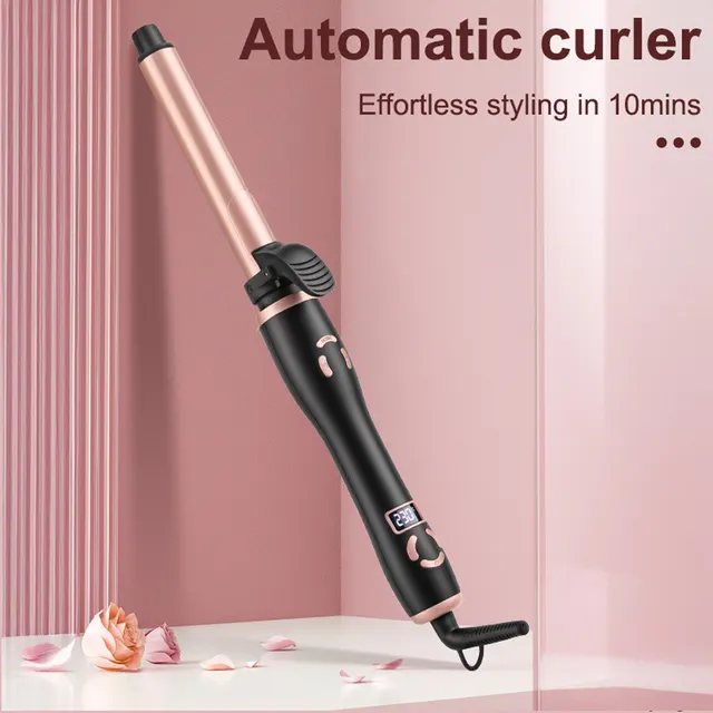 Automatic Curling Iron New LCD Display Temperature Control Curling Iron Automatic Perm Rod Eu - Shop at LoveMi