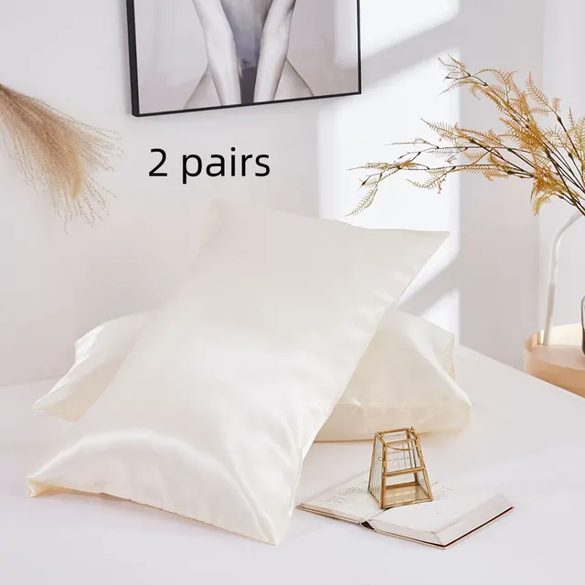 Silk Double Pillowcase Beige - Shop at LoveMi