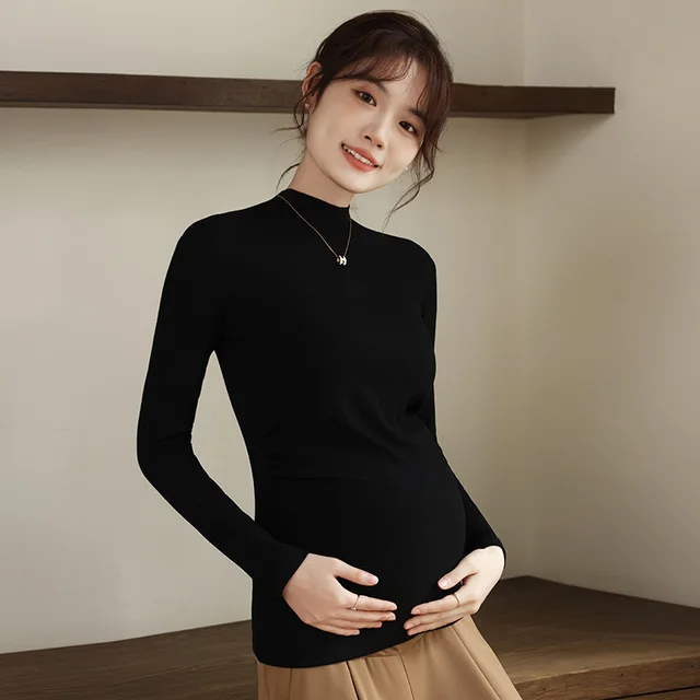 Women's Fashion Casual Modal Sweater Black Collar - Shop at LoveMi