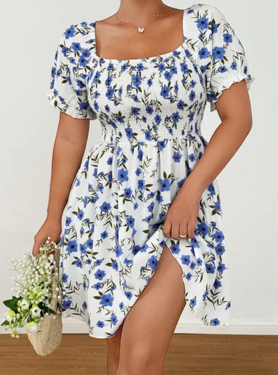 Lady French Style Summer Dress White - Shop at LoveMi