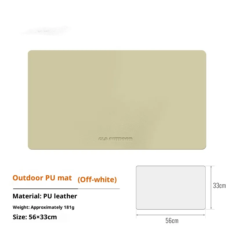 Heat Insulation Waterproof Table Mat PU Tablecloth - Beige - View 1