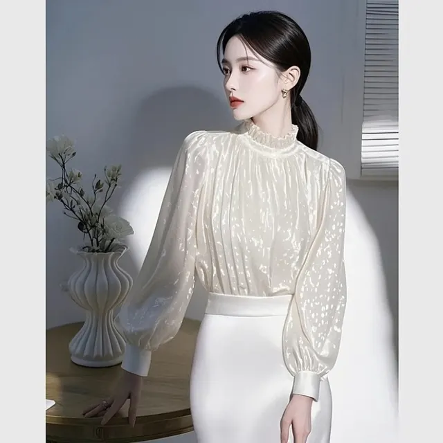 Women's High end Luxury Stylish White Shirt - Shop at LoveMi