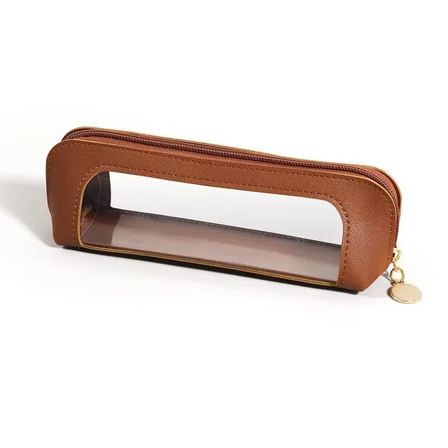 Creative New Spliced Student Stationery Bag Light Brown - Shop at LoveMi