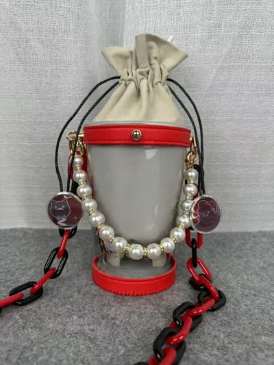 Kraft Paper Bag Transformed Into A Transparent Tote Bag Material Red Pearl - Shop at LoveMi