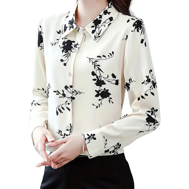 Women's Chiffon Long Sleeve Shirt Color - Shop at LoveMi
