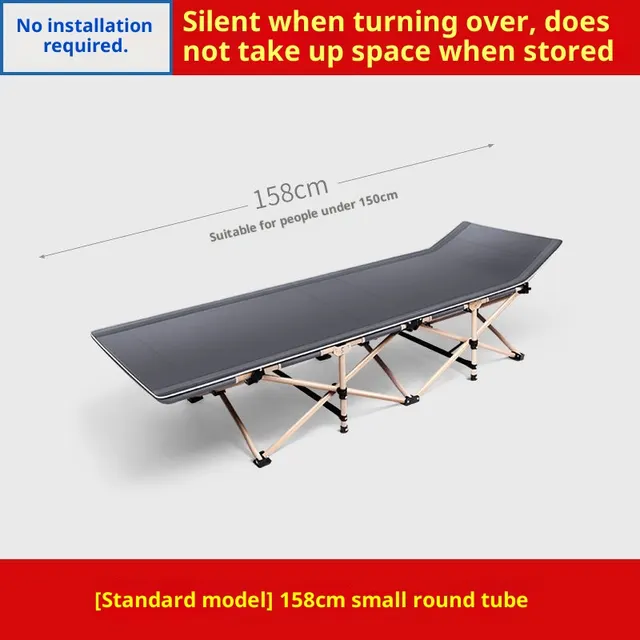 Folding Bed Single Nap Office Home Foldable Simple Care 158Cm - Shop at LoveMi