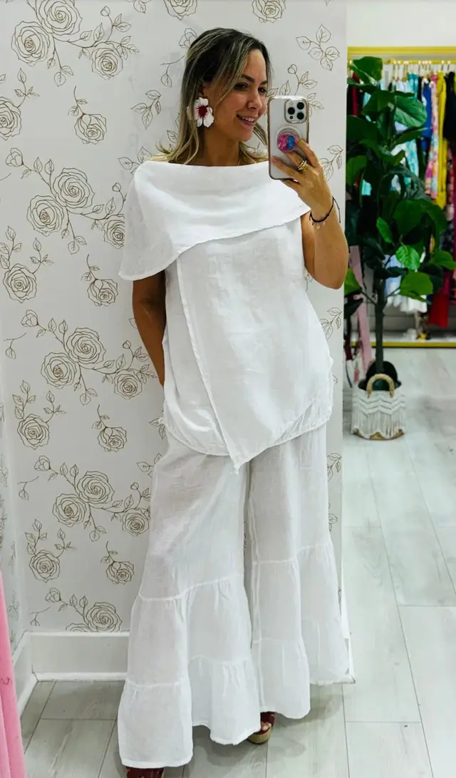 Women's Fashion Casual Loose Sleeveless Suit White - Shop at LoveMi