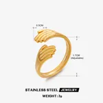 European And American Fashion Stainless Steel Hug Ring For Women - Gold Ring