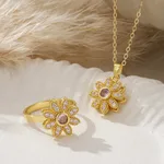 80279 Ring Pendant Steel Chain