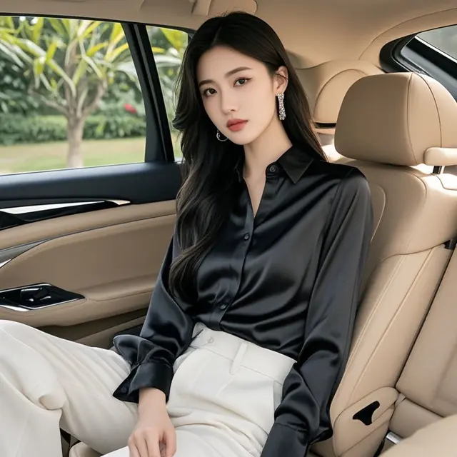Fashionable And Chic French Women's Shirt Black - Shop at LoveMi