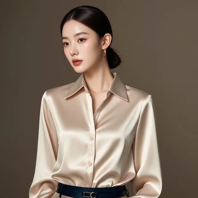 Fashionable And Chic French Women's Shirt Champagne - Shop at LoveMi