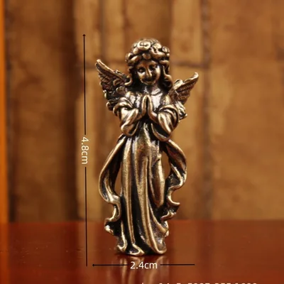 Trendy And Unique Brass Seraphim Small Ornament Guardian Angel - Shop at LoveMi