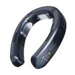 TC06 Neck Hanging Semiconductor Cooling Fan U-Shaped Portable Bladeless Warm Air Neck Fan - Cyan