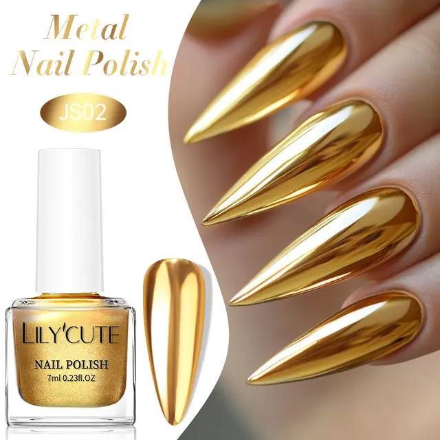 Quick dry Metallic Mirror Nail Polish, No Baking Required Js02 - Shop at LoveMi