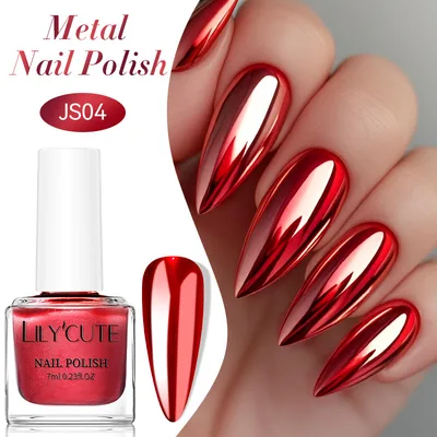 Quick dry Metallic Mirror Nail Polish, No Baking Required Js04 - Shop at LoveMi