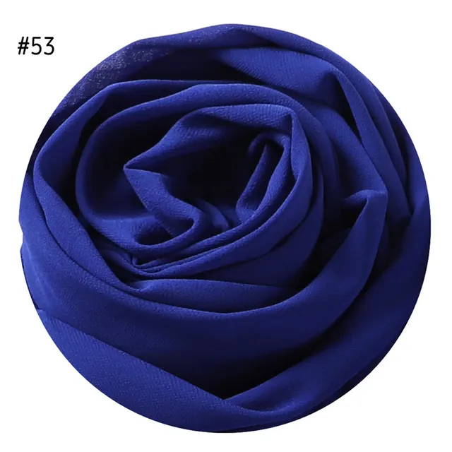Women's Simple And Versatile Solid Color Pearl Chiffon Scarf Pure Color Pearl Chiffon 53 - Shop at LoveMi