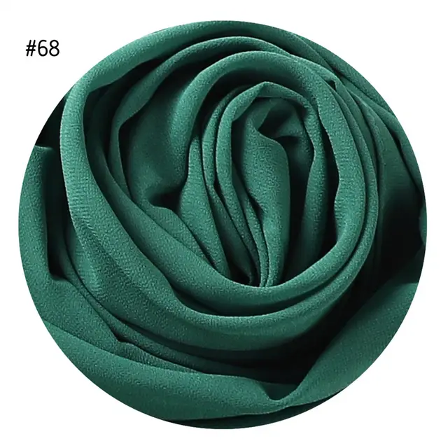 Solid Color Pearl Chiffon Scarf Head Covering Monochrome Color68 - Shop at LoveMi