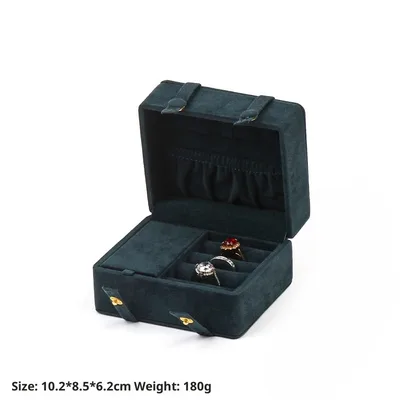 Travel Portable Jewelry Storage Box Dark Blue - Shop at LoveMi