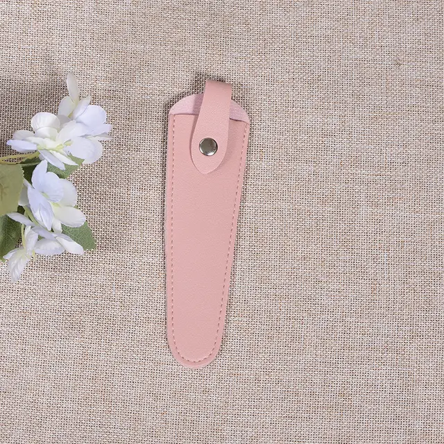 Thickened Leather Protective Barber Shop Tony Storage Case Home Sewing Sheath Scissor Cover Rosy - Shop at LoveMi