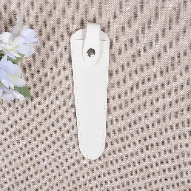 Thickened Leather Protective Barber Shop Tony Storage Case Home Sewing Sheath Scissor Cover White - Shop at LoveMi
