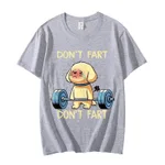 No Fart Funny Weightlifting Dog Pattern T-shirt Premium - Gray