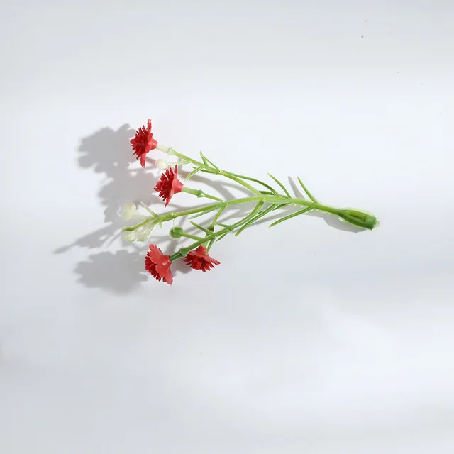 Simulation Soft Rubber Starry Flower String Artificial Flowers DIY Hairpin Wreath Red - Shop at LoveMi