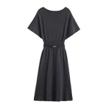 European And American Style Fashion Belted Knit Midi Dress - Picture Color-M - View 1