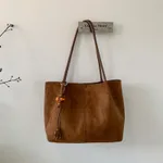 Large Capacity Casual And Premium Tote Bag - Brown