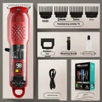 Transparent Hair Barber Shop Dedicated Professional Barber Shop Electric Clipper - Red