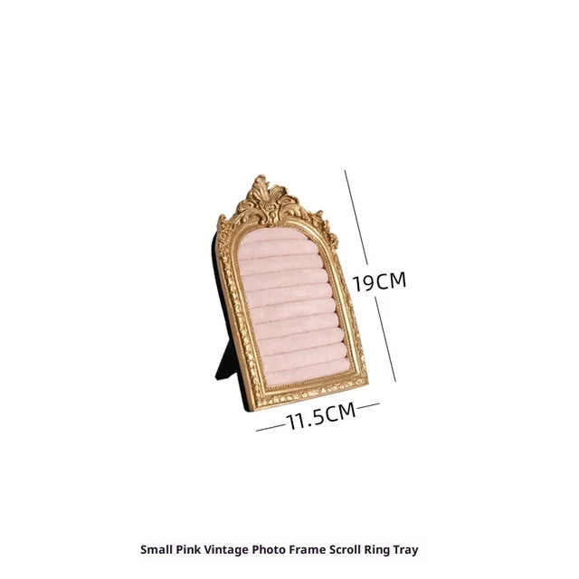Vintage Photo Frame Prop Suede Home Jewelry Display Stand Pink - Shop at LoveMi