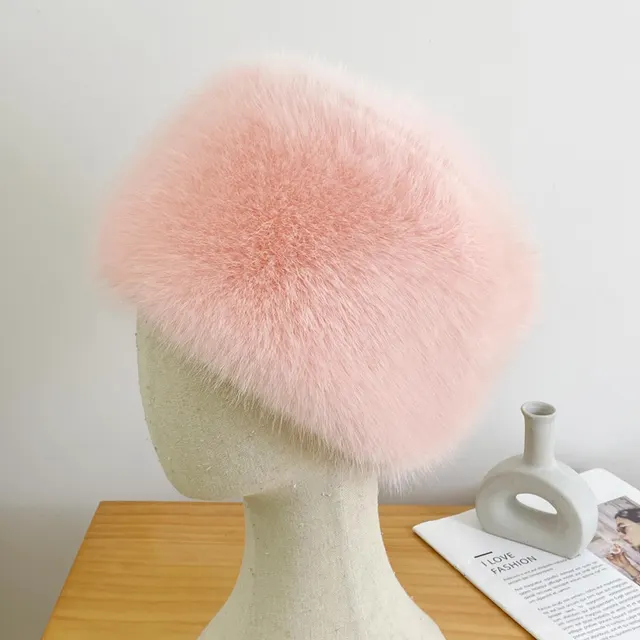 Furry Warm Ear Protection Hat Winter Women's Fishing Hat Pink - Shop at LoveMi