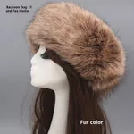 Elastic Faux Fur Fox Fur Headband For Women - Fur Colour-Top Cuft Hair Band - View 1